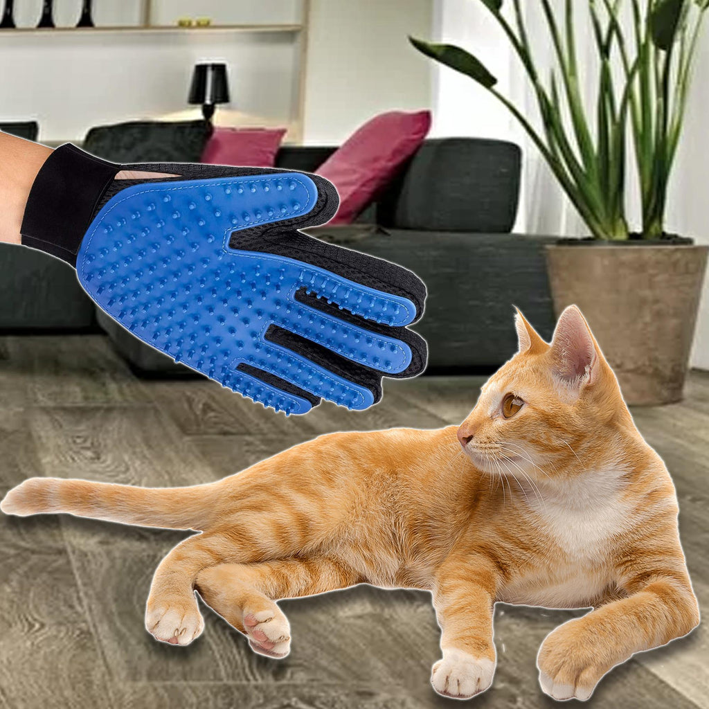 PawHaven Deshedding Grooming Glove — Gentle Hair Remover & Massage Mitt