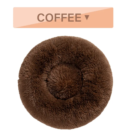 PawHaven Calming Donut Bed — Anti-Anxiety Cuddle Bed for Dogs & Cats