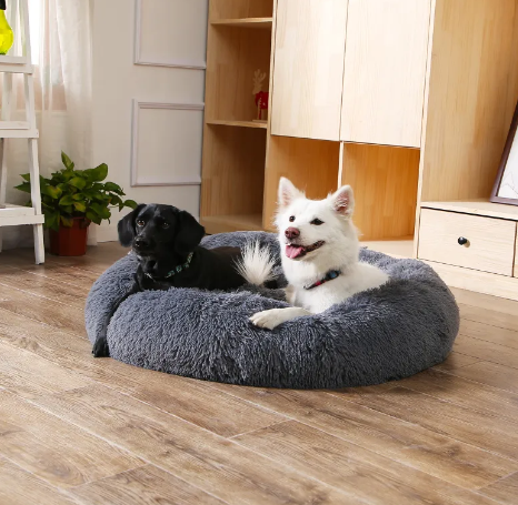 PawHaven Calming Donut Bed — Anti-Anxiety Cuddle Bed for Dogs & Cats